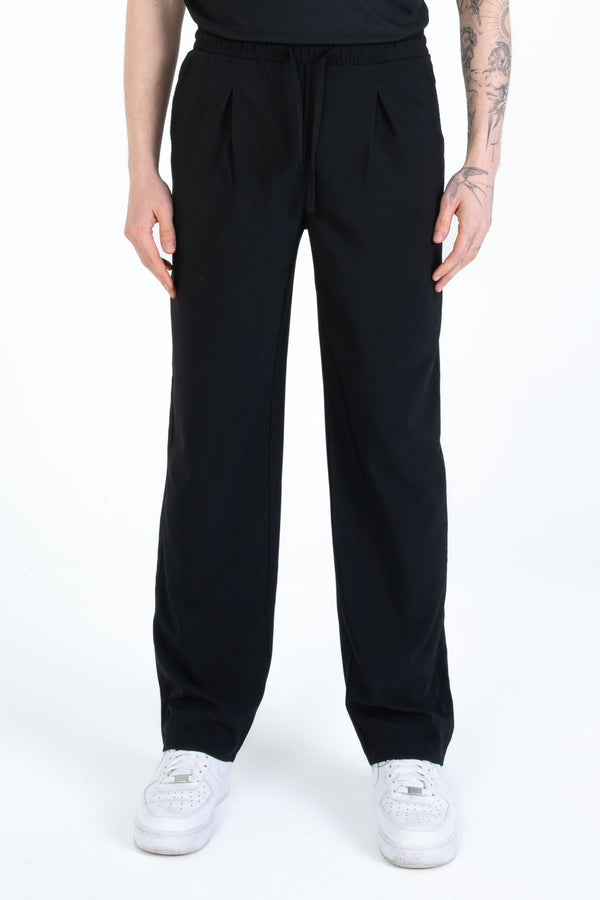 EGHO Yandan Cepli Pileli Beli Lastikli Bağcıklı Relaxed Fit Baggy Erkek Basic Pantolon