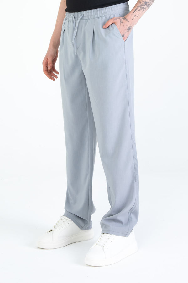 EGHO Yandan Cepli Pileli Beli Lastikli Bağcıklı Relaxed Fit Baggy Erkek Basic Pantolon